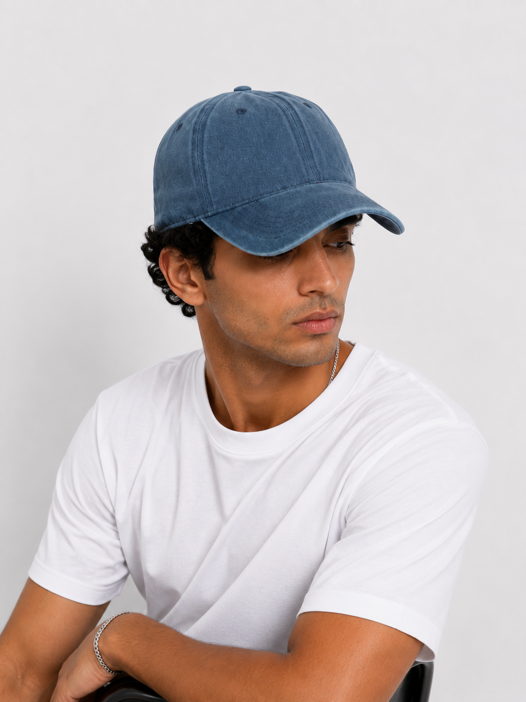 Blue Washed Cap