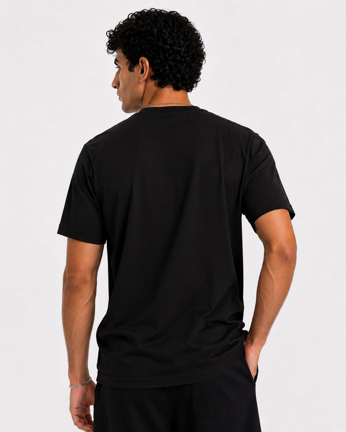 Ringer Tee Black