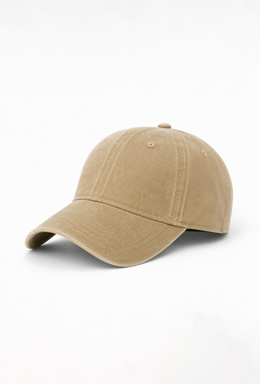 Biege Washed Cap