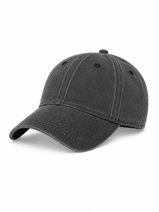 Black  Washed Cap