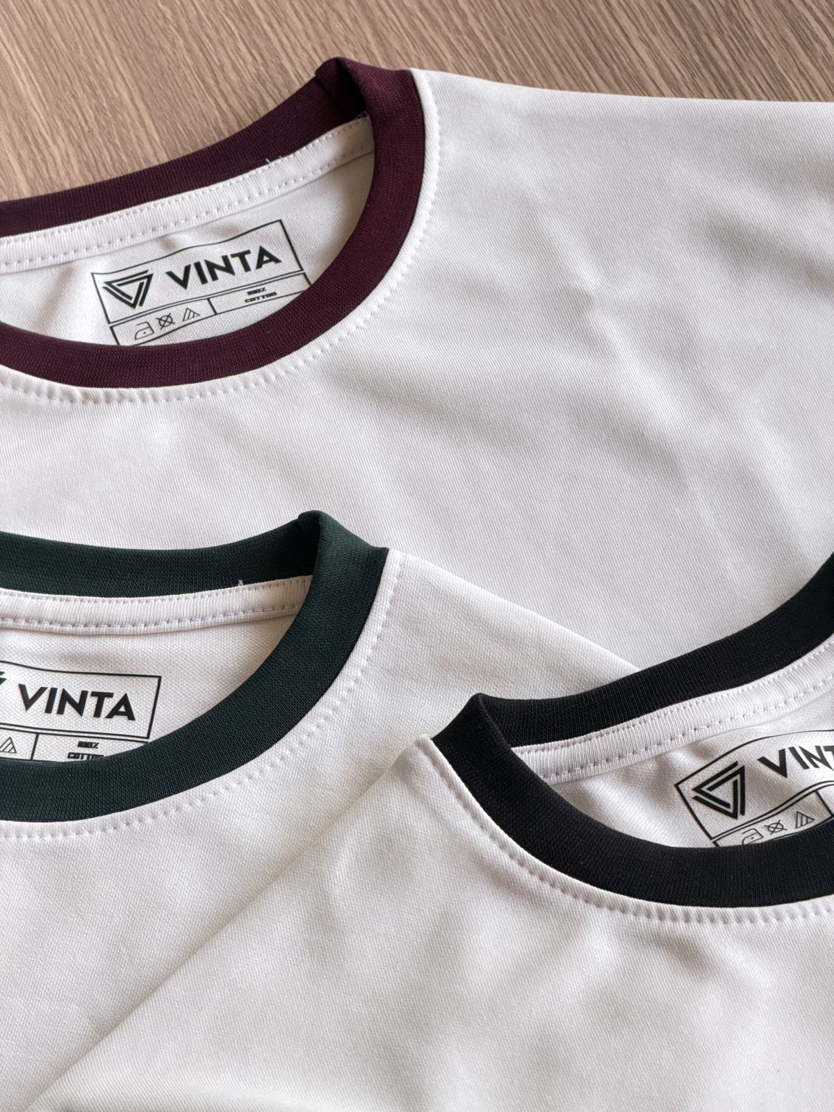 Ringer Tee White x Green