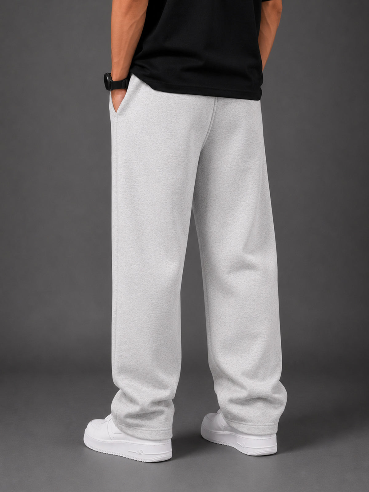 WIDE-LEG Sweatpants - Grey