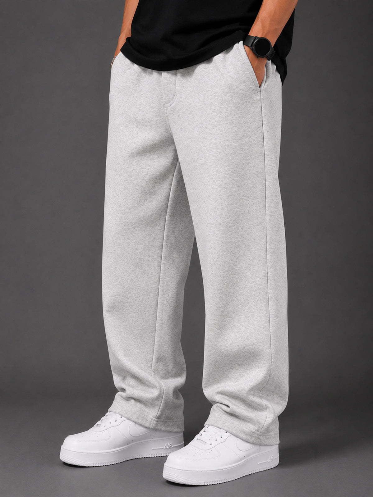 WIDE-LEG Sweatpants - Grey