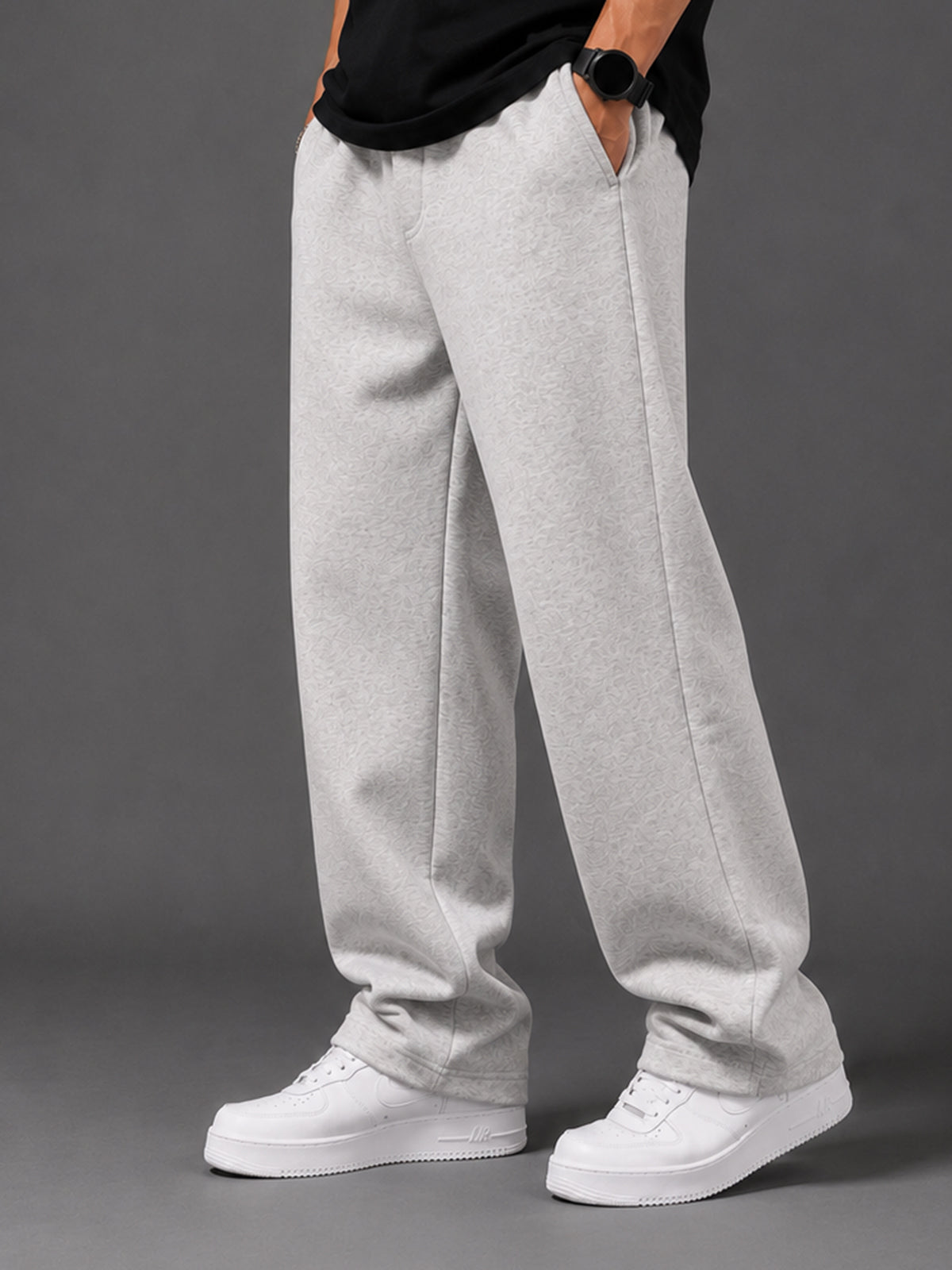 WIDE-LEG Sweatpants - Grey