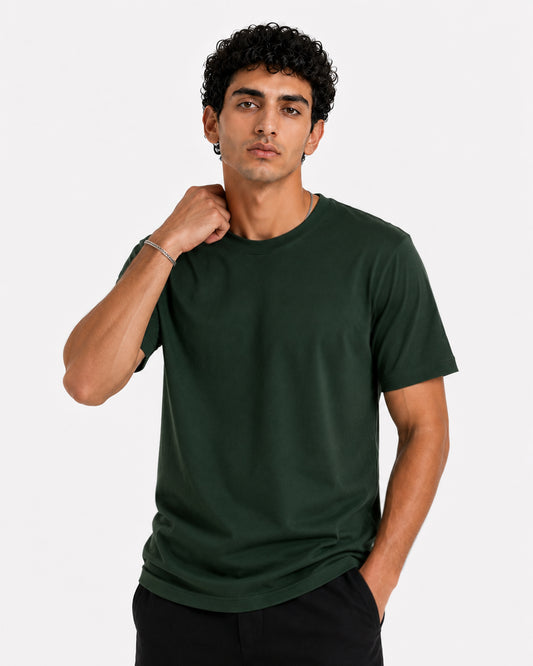 Ringer Tee Green
